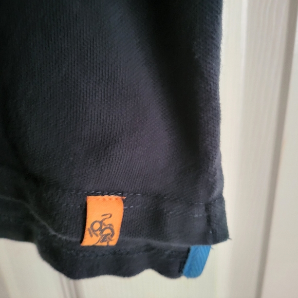 Anthony Quintana (AQ) Athletic Fit Navy Blue short-sleeved polo shirt. - Picture 4 of 4